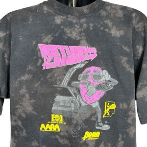 Vintage 80s Racquetball Indiana Athletic Club T Shirt USA Made Black XL X-Large